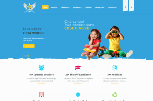 school website design kerala