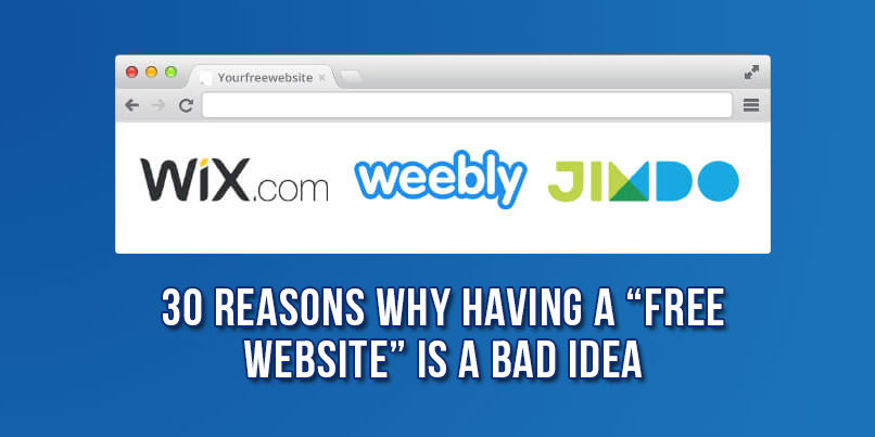 Free Website is a Bad Idea