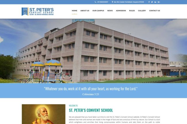 educational institutions website design kerala