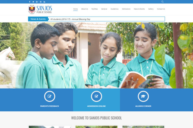 school and college web design company in kerala