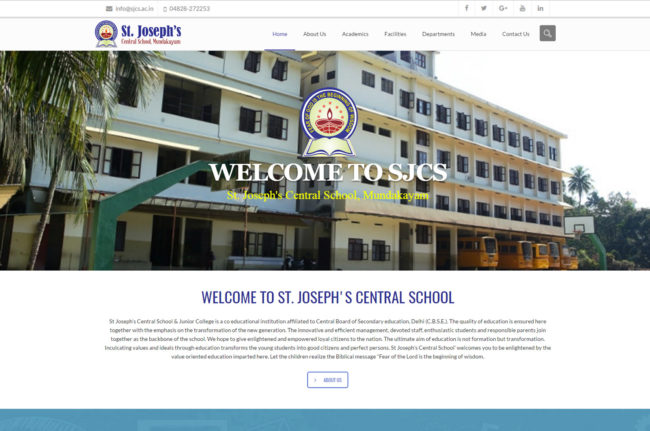 school website design kerala
