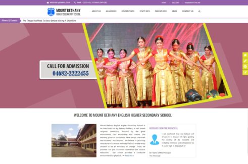 school website design kerala