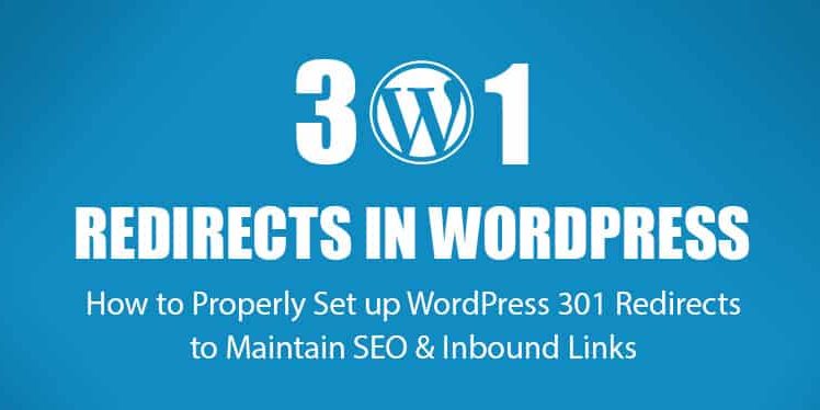 301 redirects in WordPress