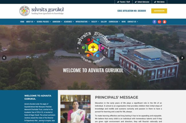 education website design kerala