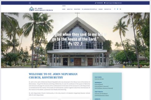church website development kerala