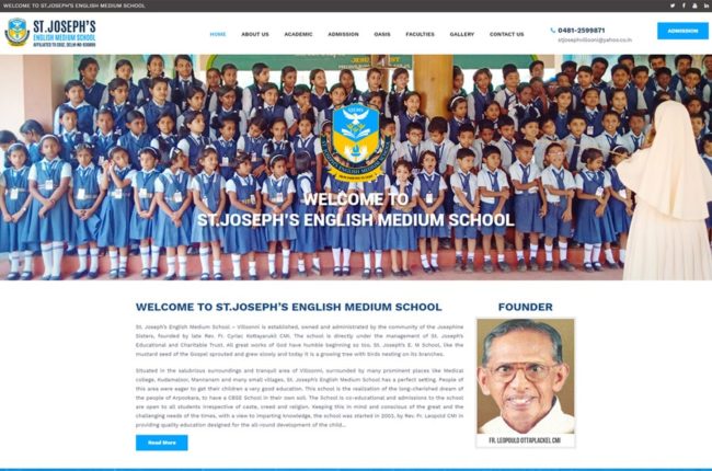 online education website design kerala