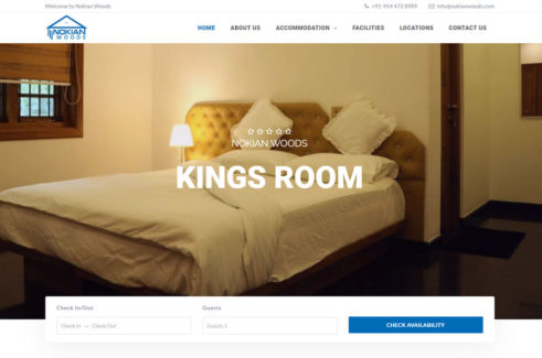 hotel booking website design kerala