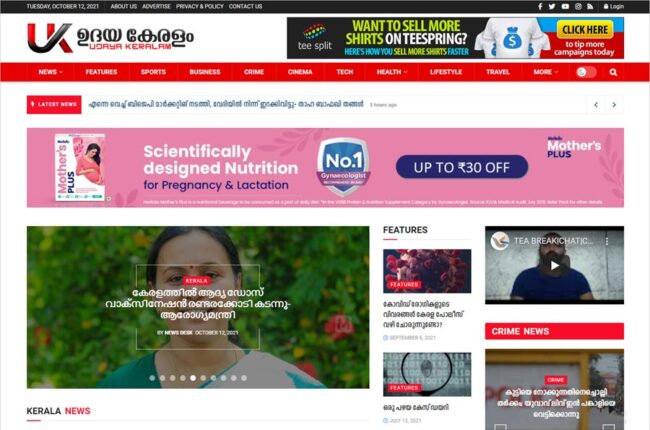 news portal website development thrissur kerala